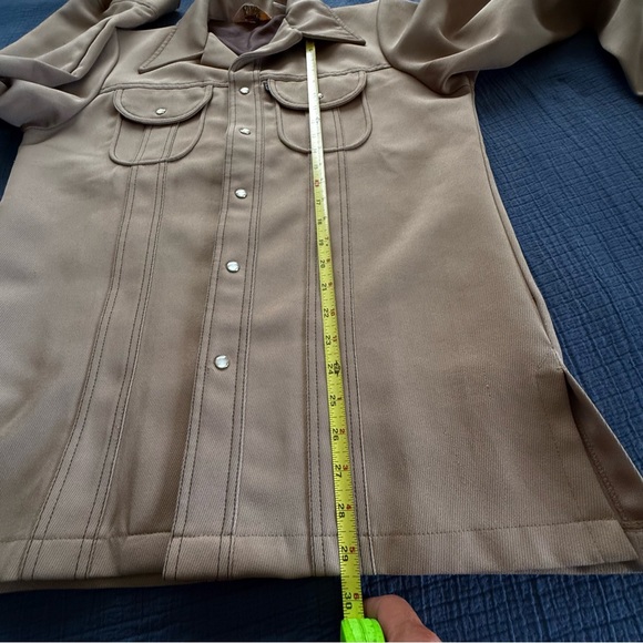 Vintage LEVI’S Panatela Tops ‘70’s Men’s Pearl Snap Leisure Suit Coat EUC M - Picture 6 of 16